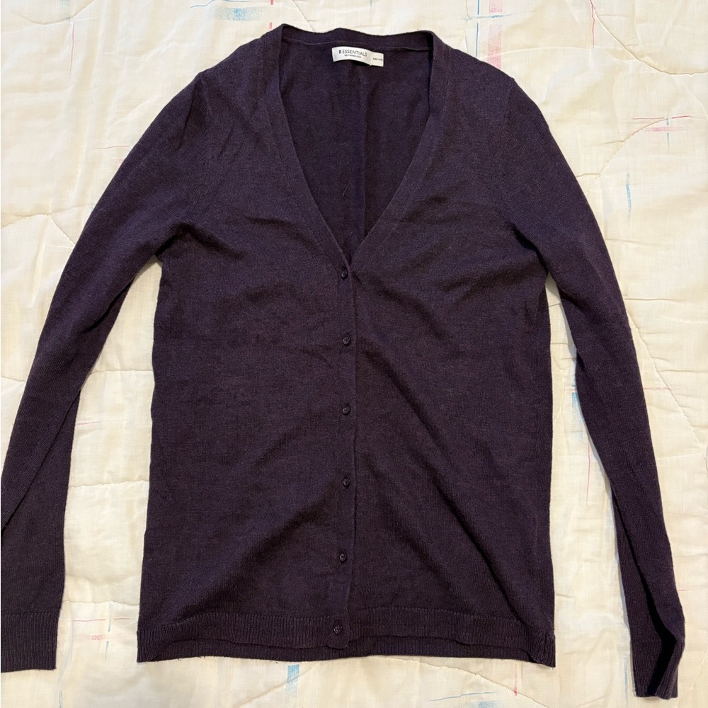 REITMANS Women’s Purple Cardigan Sweater, fits XS/S